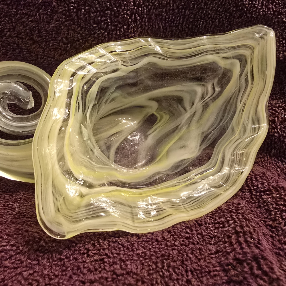Elegant Swirled Glass Art Piece